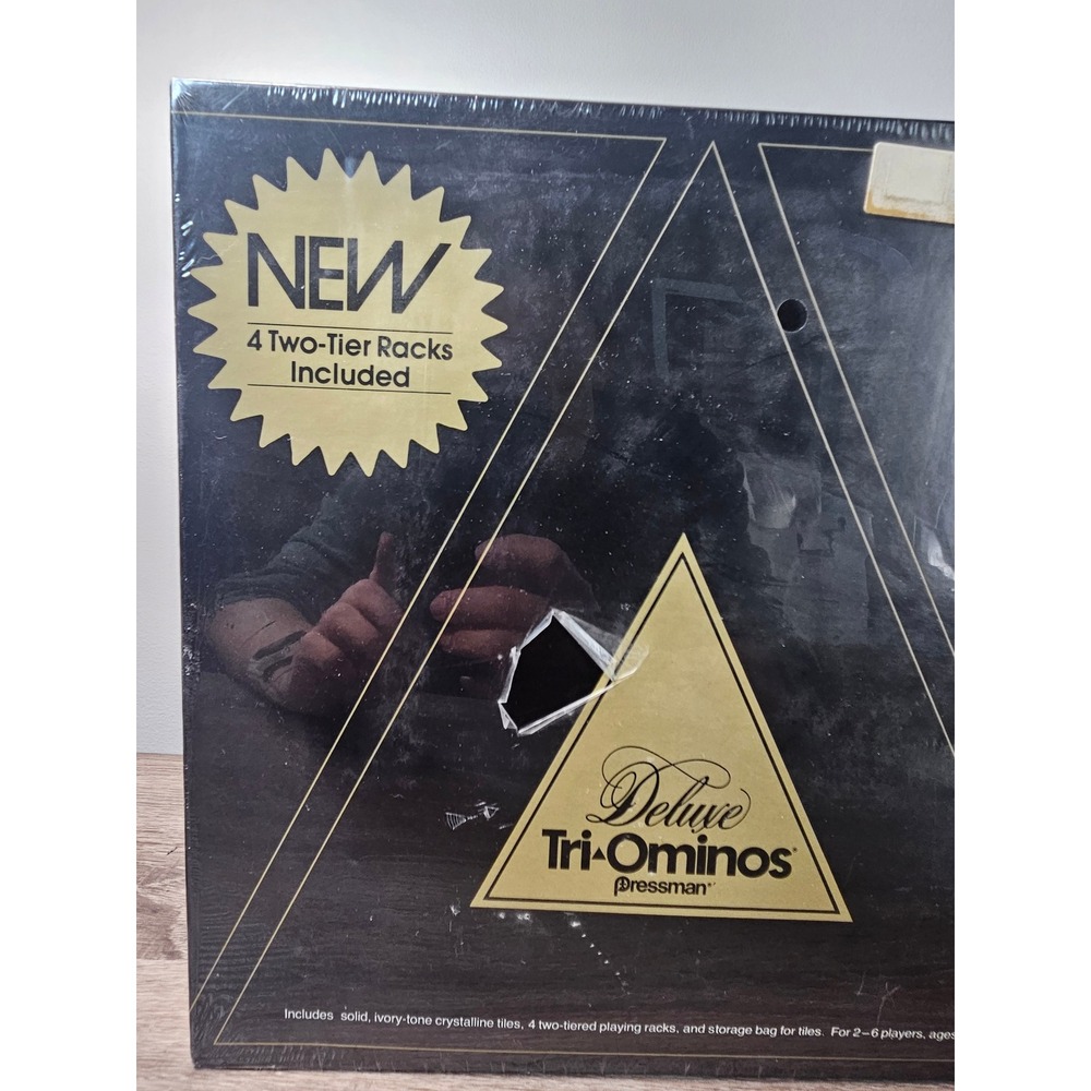 Vintage 1982 Pressman Deluxe Tri-Ominos Strategy Board Game Sealed New 4423 - Picture 2 of 7
